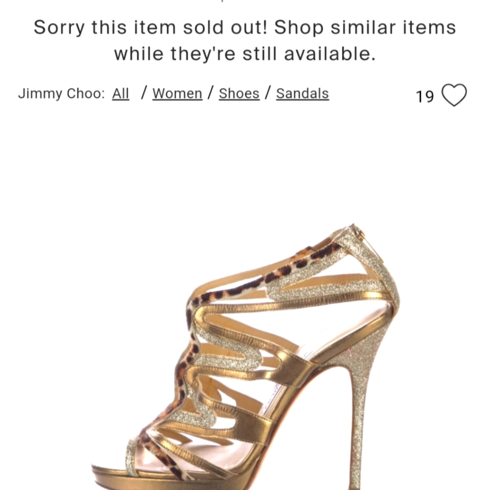 Authentic Jimmy Choo Size 7 heels